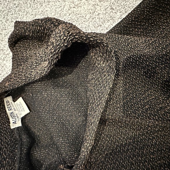 Wool and Rayon Brown Tweed Pencil Skirt - Picture 7 of 9